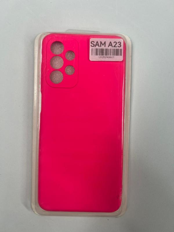 ESTUCHE LISO DE SILICÓN SAMSUNG A23 FUCSIA