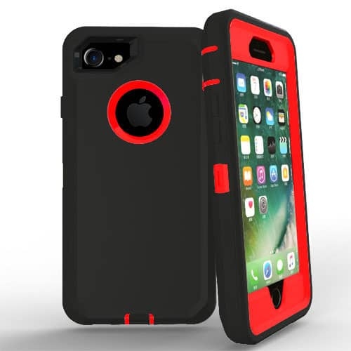 ESTUCHES OTTERBOX ADVENTURER HEAVY DUTY / MAGSAFE PREMIUM CASE IP 7 / 8 PLUS NEGRO / ROJO