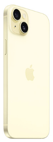 TAPA TRASERA DE IPHONE 15 NEGRO AMARILLO