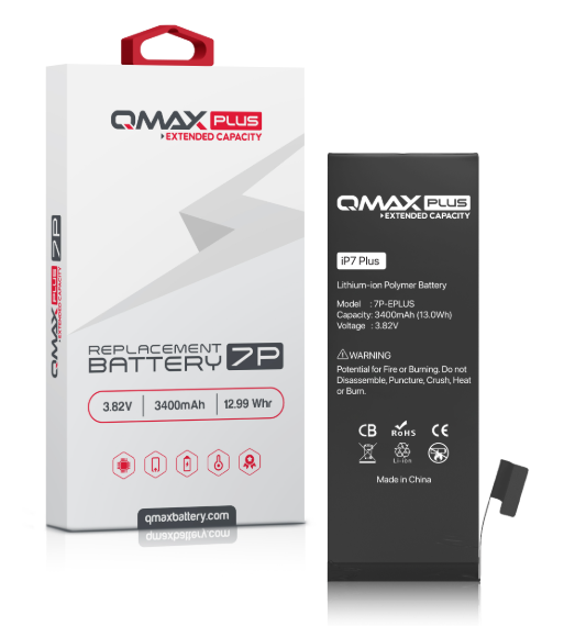 BATER&Iacute;A DE REPUESTO DE CAPACIDAD EXTENDIDA QMAX PLUS PARA IPHONE 7 PLUS
