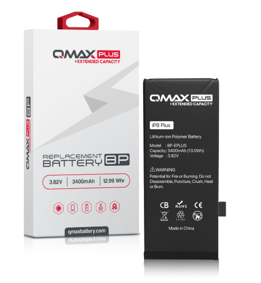 BATER&Iacute;A DE REPUESTO DE CAPACIDAD EXTENDIDA QMAX PLUS PARA IPHONE 8 PLUS