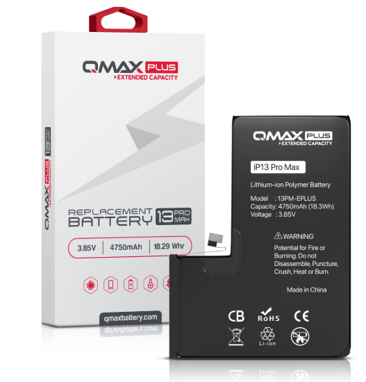 BATER&Iacute;A DE REPUESTO QMAX PLUS  (3687 MAH) PARA IPHONE 13 PRO MAX