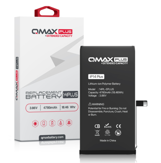 BATER&Iacute;A DE REPUESTO QMAX PLUS  (3687 MAH) PARA IPHONE 14 PLUS