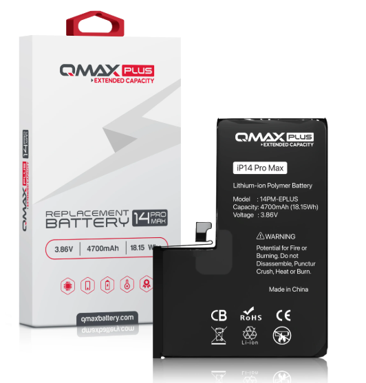 BATER&Iacute;A DE REPUESTO QMAX PLUS  (3687 MAH) PARA IPHONE 14 PRO MAX