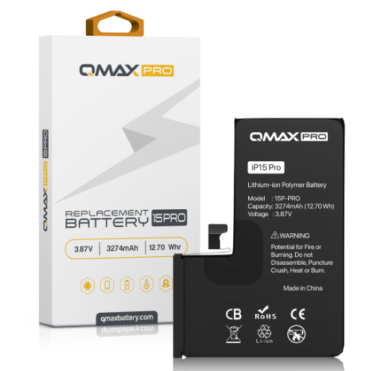 BATER&Iacute;A DE REPUESTO QMAX PRO PARA IPHONE 15 PRO