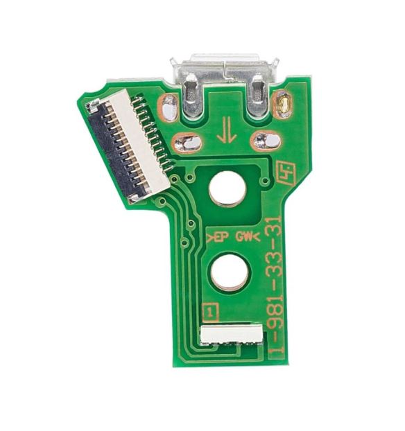 MODULOS CARGA USB CON CABLE FLEX DE 12 PINES (VERSI&Oacute;N 4 JDS-040) PARA CONTROLADORES DE PLAYSTATION 4