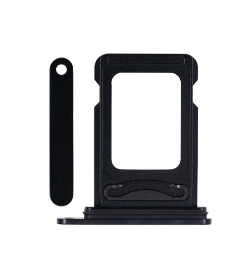 BANDEJA PARA TARJETA SIM DUAL PARA IPHONE 15/15 PLUS NEGRA