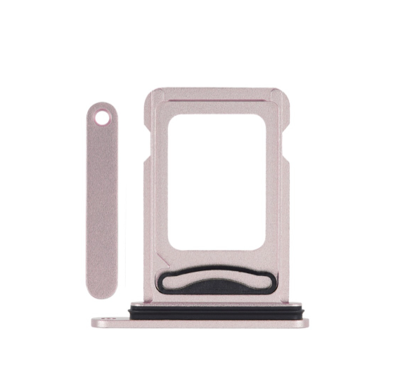 BANDEJA PARA TARJETA SIM DUAL PARA IPHONE 15/15 PLUS ROSADO
