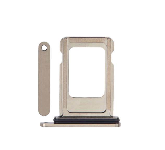 BANDEJA PARA UNA SOLA TARJETA SIM PARA IPHONE 15 PRO / 15 PRO MAX TITANIO NATURAL