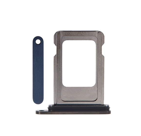 BANDEJA PARA UNA SOLA TARJETA SIM PARA IPHONE 15 PRO / 15 PRO MAX AZUL TITANIO