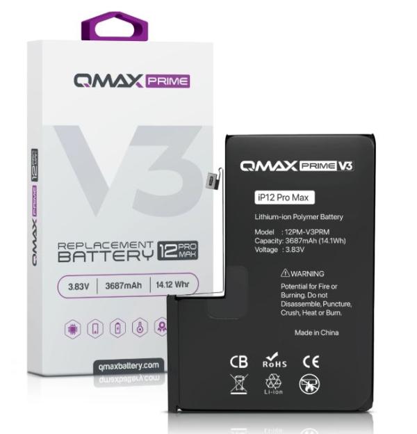 BATERIA DIAGNOSTICO  IPHONE 12 PRO MAX QMAX V3