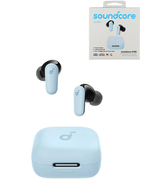 AUDIFONOS INALAMBRICOS P30i ANKER CELESTE