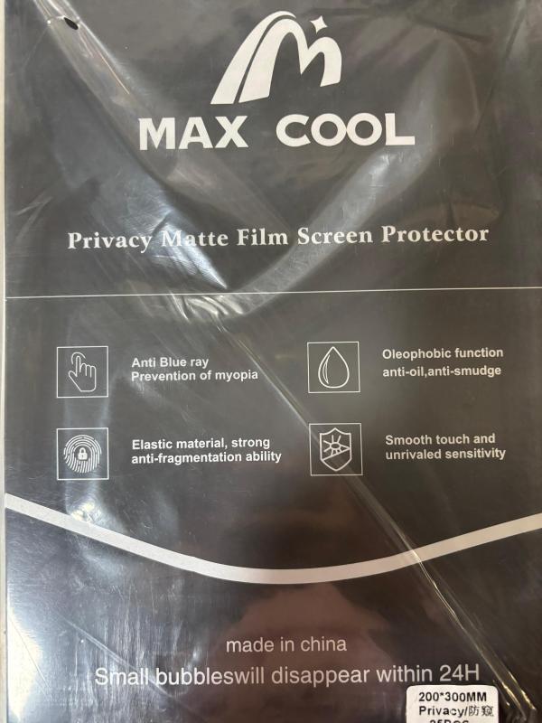 TEMPERADO LAMINA HIDROGEL TABLET 200*300MM PRIVADO MATTE UNIDAD