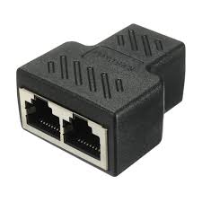 ADAPTADOR RJ45 DE 1 A DOS PUERTOS NEGRO (SWITCH RJ45)