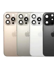 TAPA TRASERA DE IPHONE 16 PRO MAX SIN MARCO TITANIO BLANCO