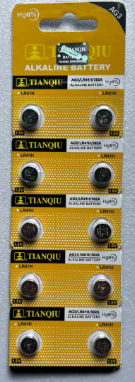 BATERIA-RELOJ UNIDADES 1.5 V LR41H