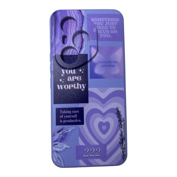 ESTUCHE DISEÑO HONOR 400 PRO CORAZON MORADO