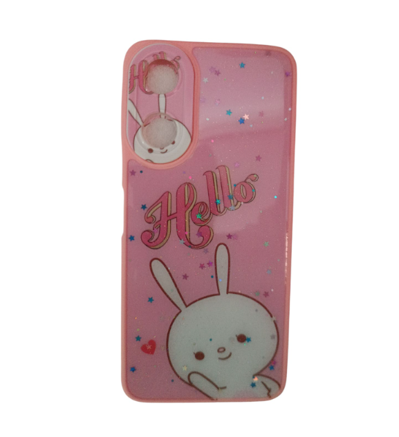 ESTUCHE DISEÑO HONOR X5 PLUS ROSADO CONEJO