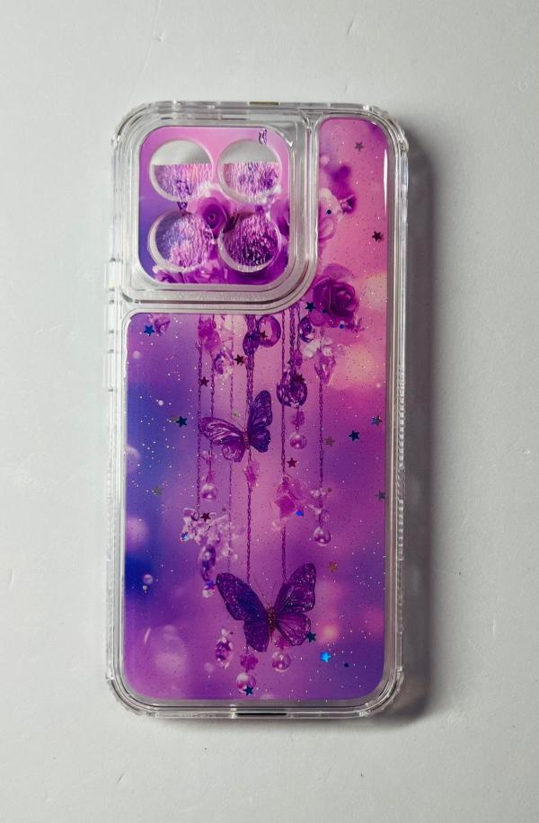 ESTUCHE DISEÑO HONOR X8C MARIPOSA LILA