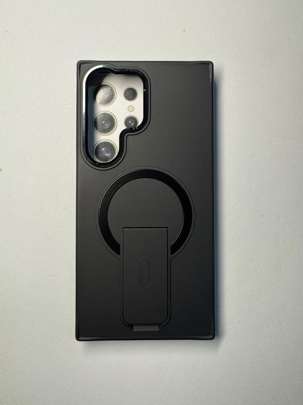 ESTUCHES MAGSAFE CARGA INALÁMBRICA ANILLO S24 ULTRA NEGRO
