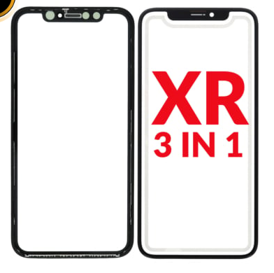 3 EN 1 (VIDRIO FRONTAL + MARCO + OCA) (PREMIUM) IPHONE XR (G+ OCA PRO)