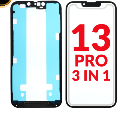 3 EN 1 (CRISTAL FRONTAL + MARCO + OCA) (PREMIUM) IPHONE 13 PRO (G+ OCA PRO)