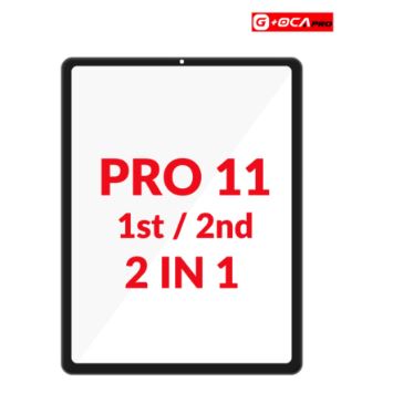 G+OCA PRO IPAD PRO 11 1ST / 2ND GENERATION FRONT GLASS WITH OCA (2IN1) (BLACK)