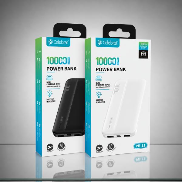POWER BANK CELEBRAT PB11 10000 Mah BLANCO
