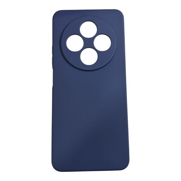 ESTUCHES DE CELULAR SILICON LISOS REDMI 14C AZUL OSCURO