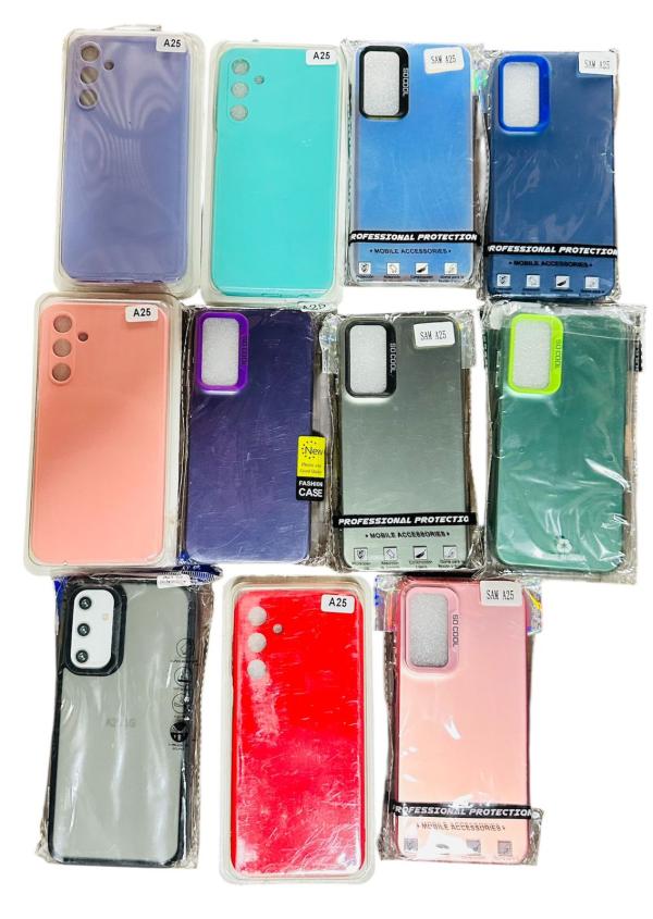 ESTUCHES DE CELULAR SILICON LISOS SAMSUMG A25 LILA