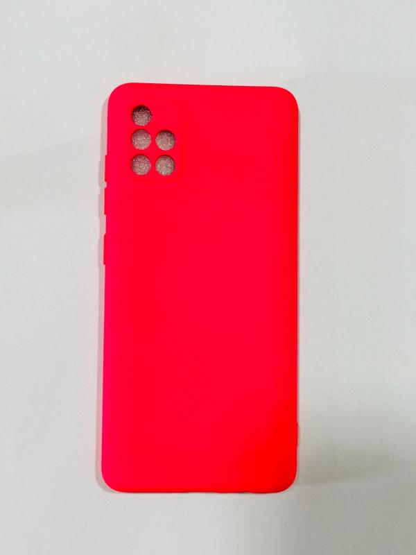 ESTUCHES DE CELULAR SILICON LISOS SAMSUMG A51 FUCSIA