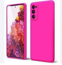 ESTUCHES DE CELULAR SILICON LISOS SAMSUMG S20 FE FUCSIA