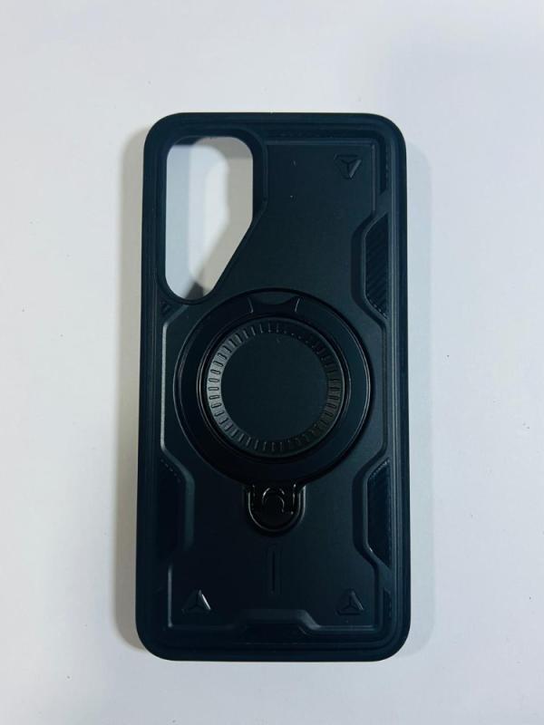 ESTUCHES MAGSAFE ANILLO S25 PLUS NEGRO