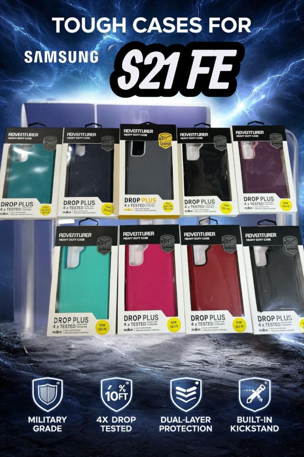 ESTUCHES ADVENTURER HEAVY DUTY CASE SAMSUNG S21 FE TURQUESA