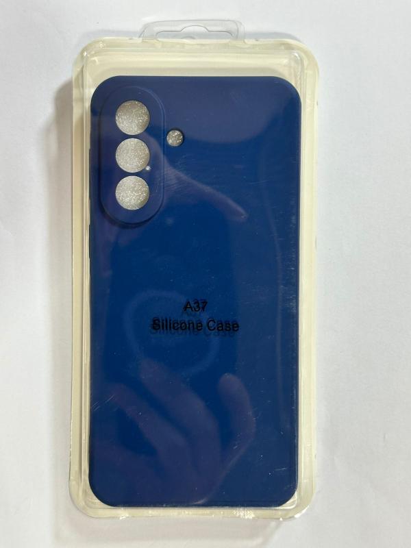 ESTUCHES DE CELULAR SILICON LISOS SAMSUNG A37 AZUL OSCURO