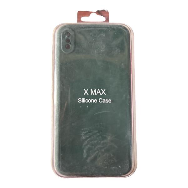 ESTUCHES DE CELULAR SILICON LISOS IPHONE XS MAX VERDE
