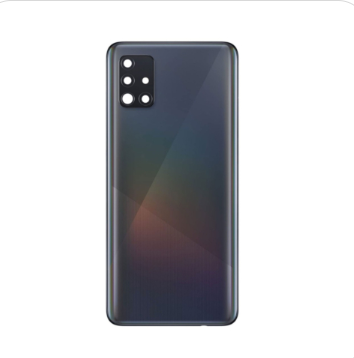 TAPA TRASERA + LENTE + MARCO SAMSUNG A50 NEGRO