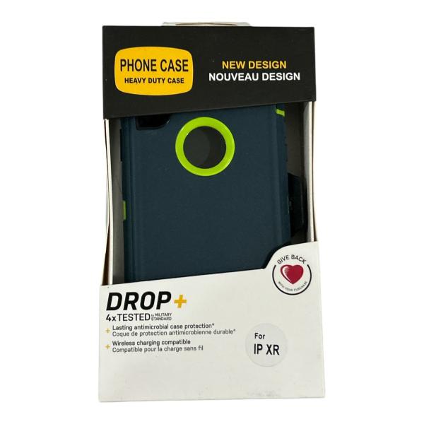 ESTUCHES HEAVY DUTY CASE DROP+ IP XR VERDE OSCURO Y VERDE