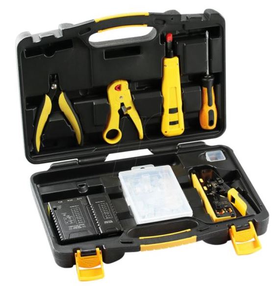 KIT DE HERRAMIENTAS PARA INSTALACION DE RED SPROTEK STK-9601B