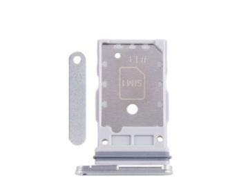 BANDEJA SIM DUAL SIM PARA GALAXY S25 ULTRA (BLANCO/PLATA)