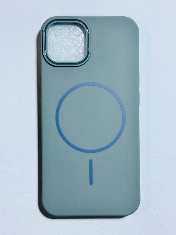 ESTUCHES MAGSAFE CARGA INALÁMBRICA IPHONE 15 PRO MAX GRIS