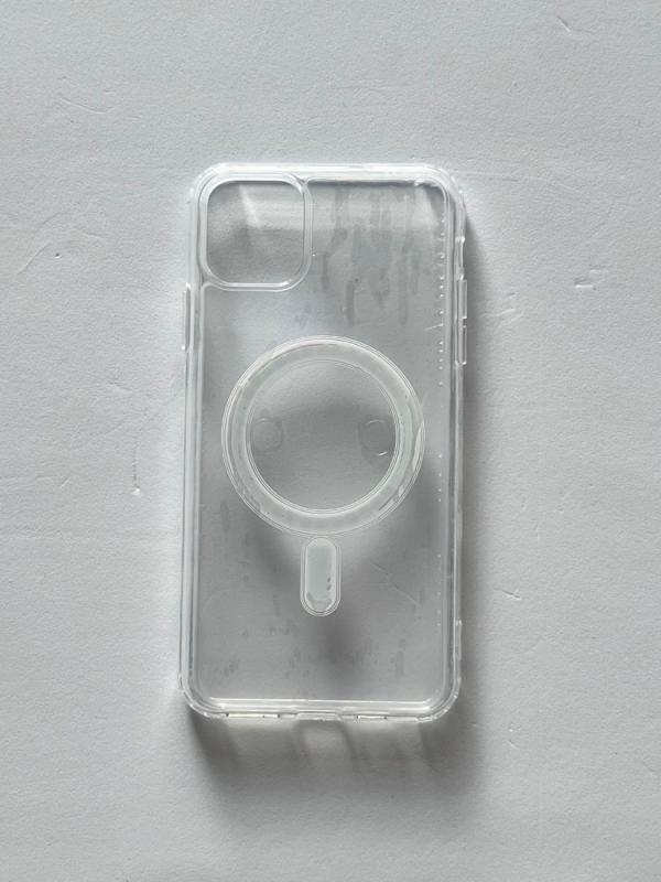 ESTUCHES MAGSAFE CARGA INALÁMBRICA IPHONE 11 PRO MAX TRANSPARENTE