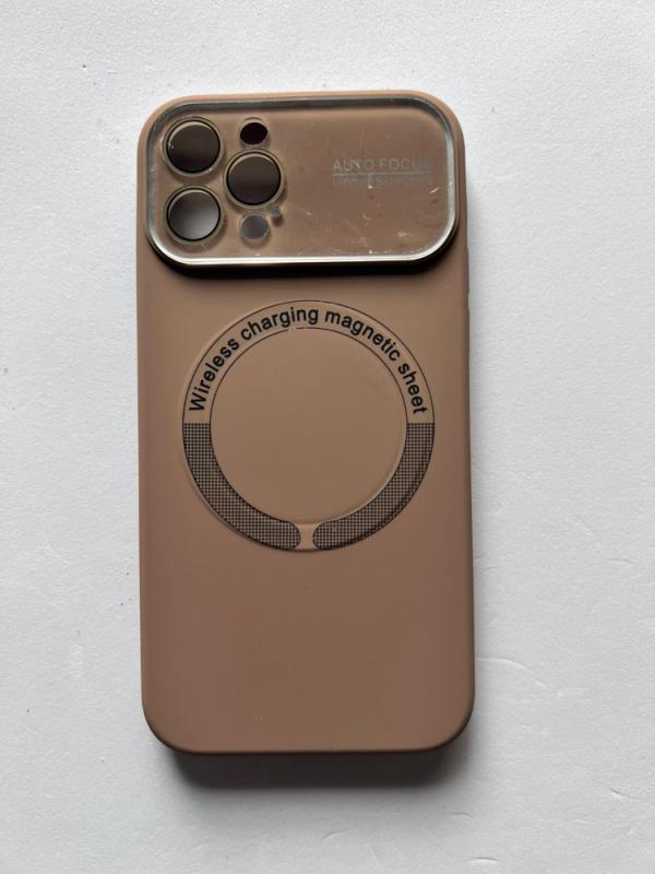 ESTUCHES MAGSAFE CARGA INALÁMBRICA IPHONE 12 PRO CAFÉ SILICON