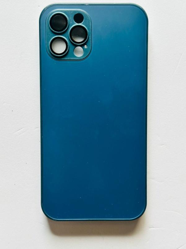 ESTUCHES DE CELULAR SILICON LISOS IPHONE  12 PRO CAJA AZUL NAVY