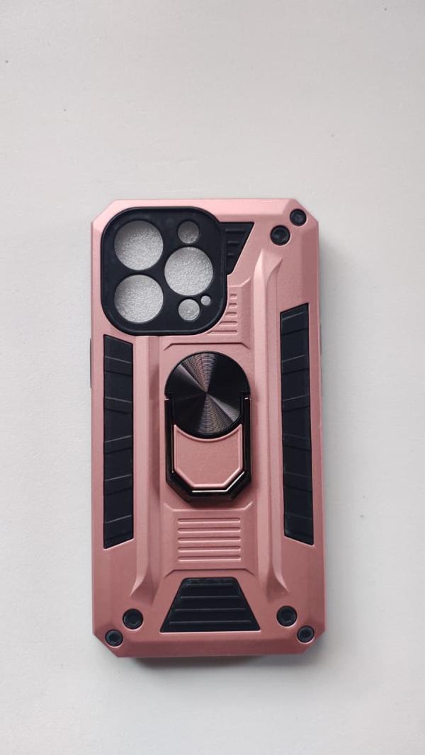 ESTUCHE ANILLO  IPHONE 13 PRO PALO ROSA