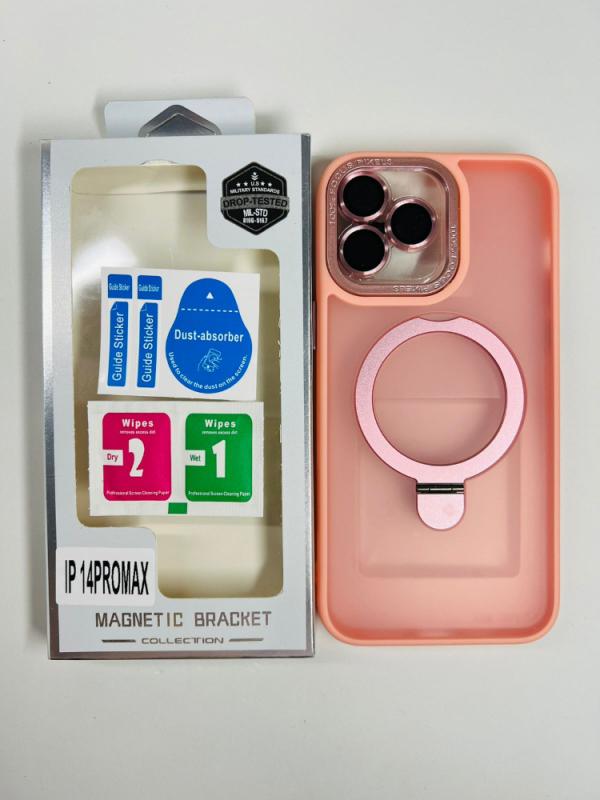 ESTUCHES MAGSAFE PREMIUM IPHONE 14 PRO MAX ROSADO