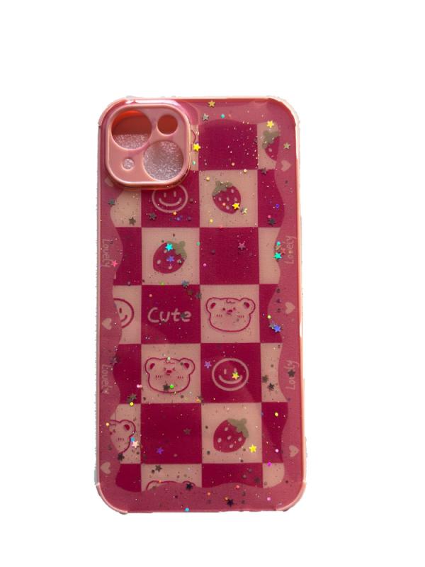 ESTUCHE DISEÑO IPHONE  14 PLUS FRESAS