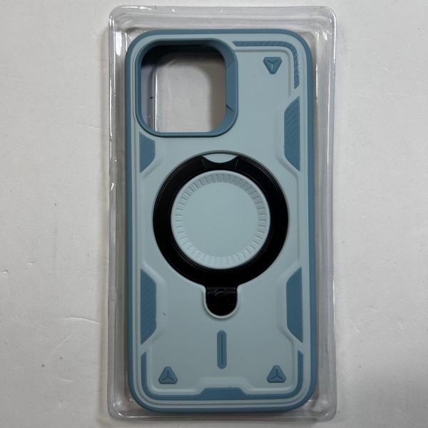 ESTUCHE ANILLO MAGSAFE IPHONE 15 PRO MAX CELESTE