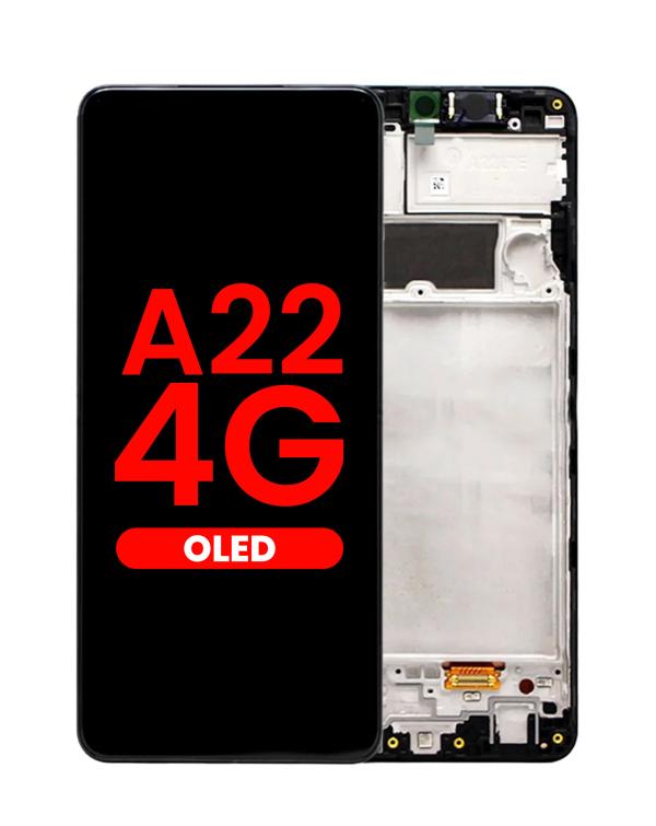 LCD PANTALLA SAMSUNG A22 4G CON MARCO AM OLED