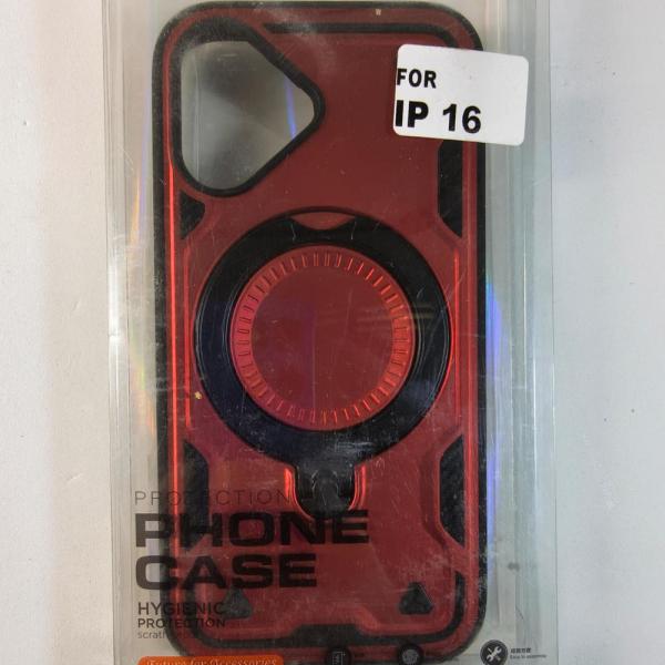 ESTUCHE ANILLO MAGSAFE IPHONE 16 ROJO